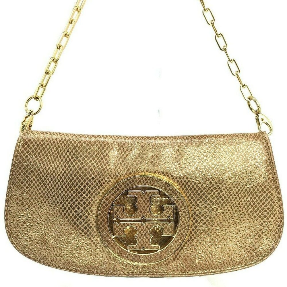 Tory Burch 100% authentic gold bag